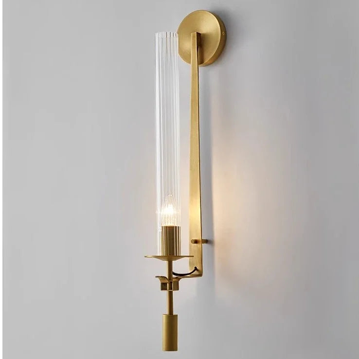 Lampe murale en verre doré – Moderne chambre et hôtel