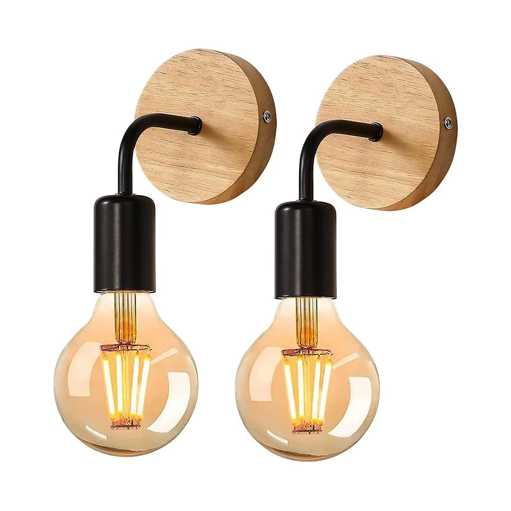 Lot de 2 appliques murales vintage