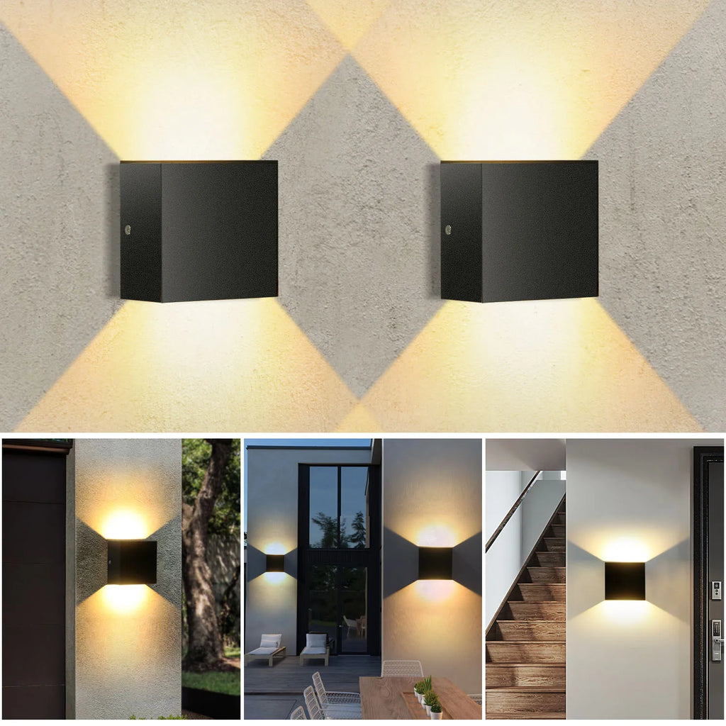 Lot de 4 appliques murales LED – Minimaliste