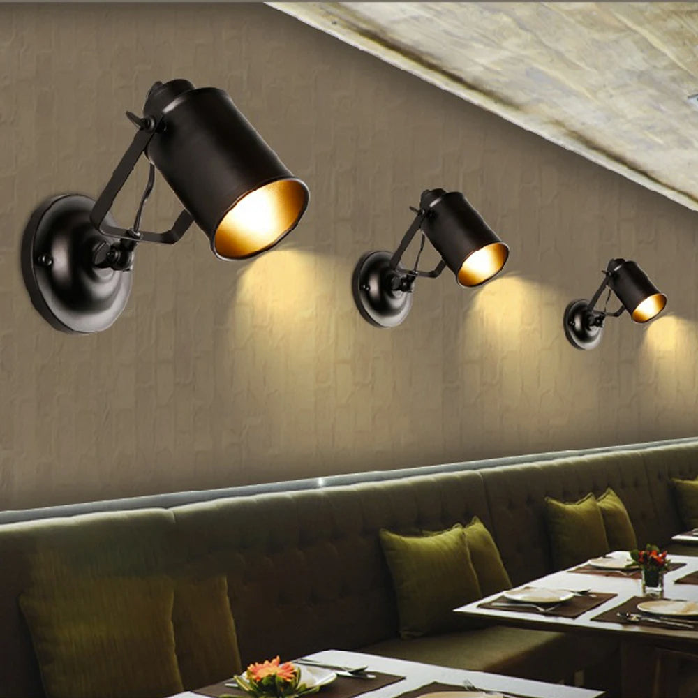 Applique murale LED rétro industrielle