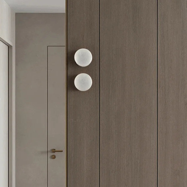 Applique murale ronde en marbre naturel LED