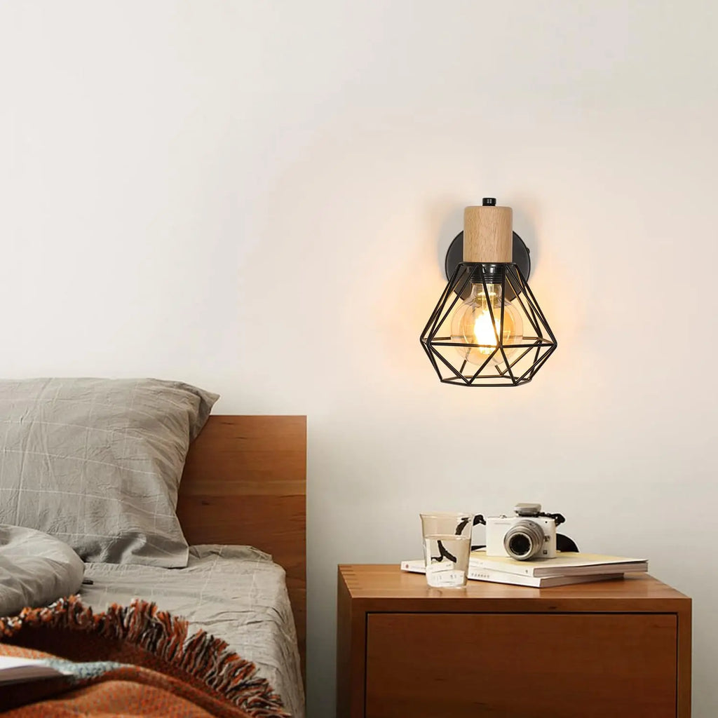 Applique murale retro noire