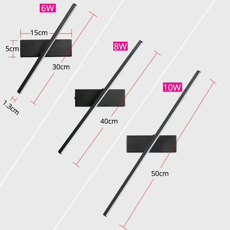 Applique murale LED rotative 330°