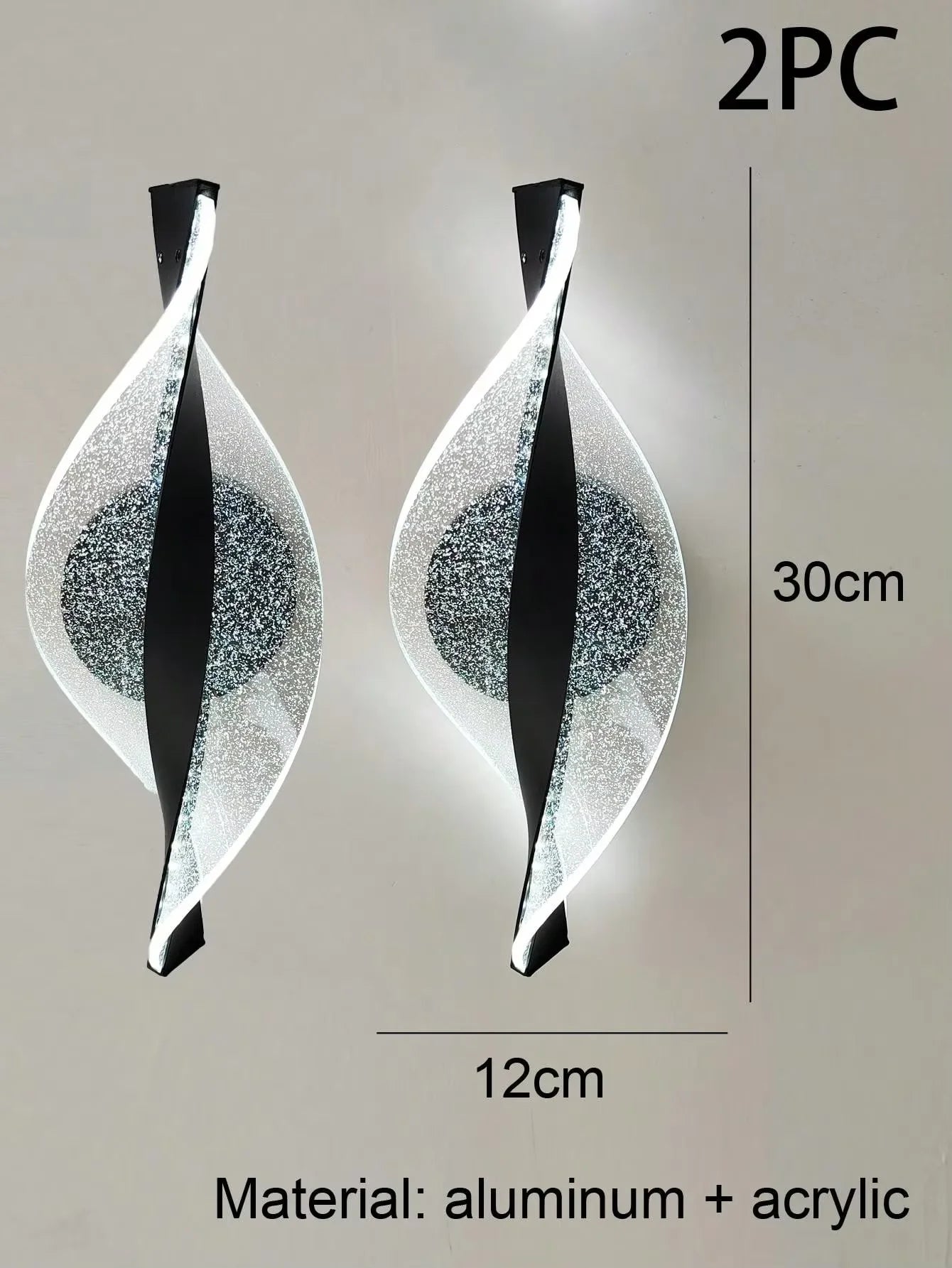 Applique murale LED acrylique