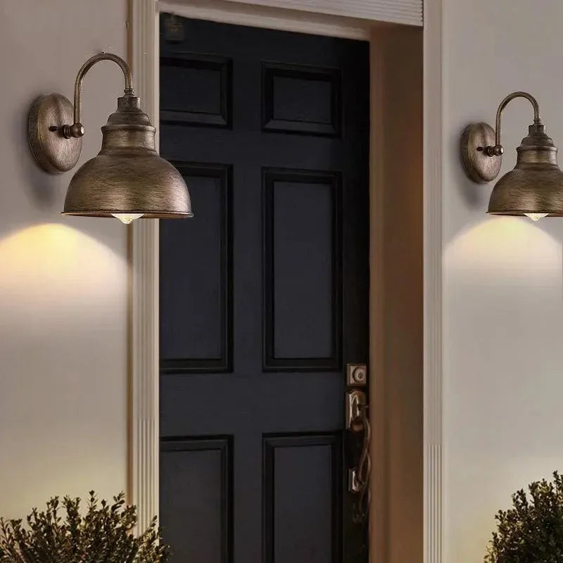 Applique murale LED vintage – Fer antique industriel