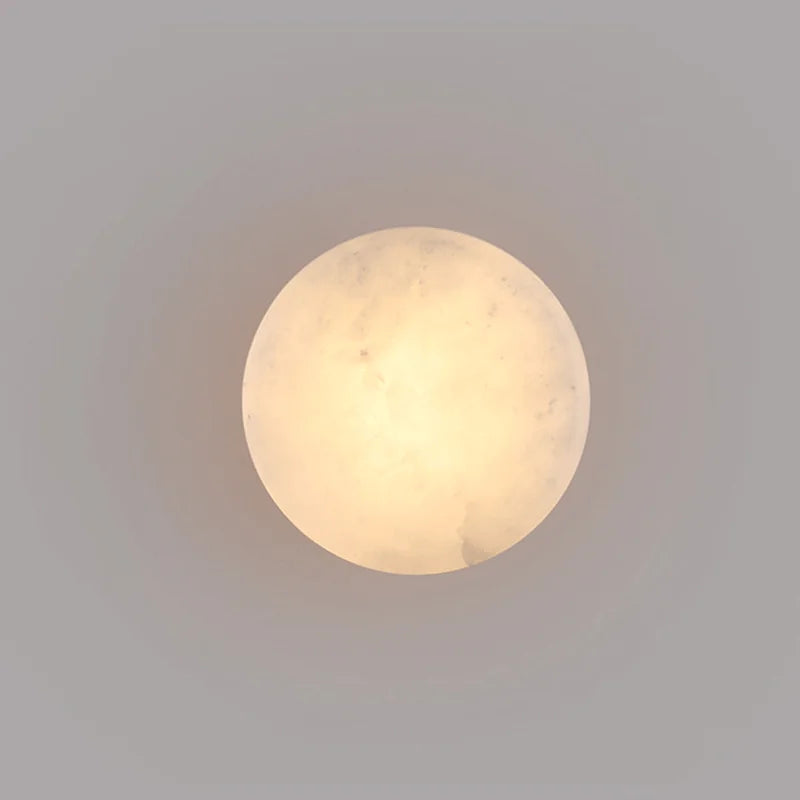 Applique murale ronde en marbre naturel LED