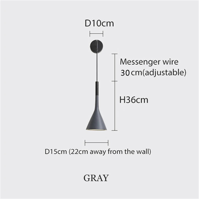 Applique murale LED moderne en aluminium