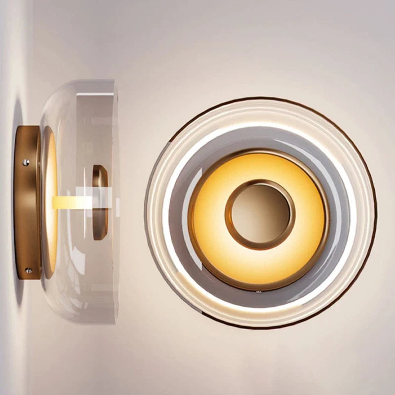 Applique murale LED nordique design en verre