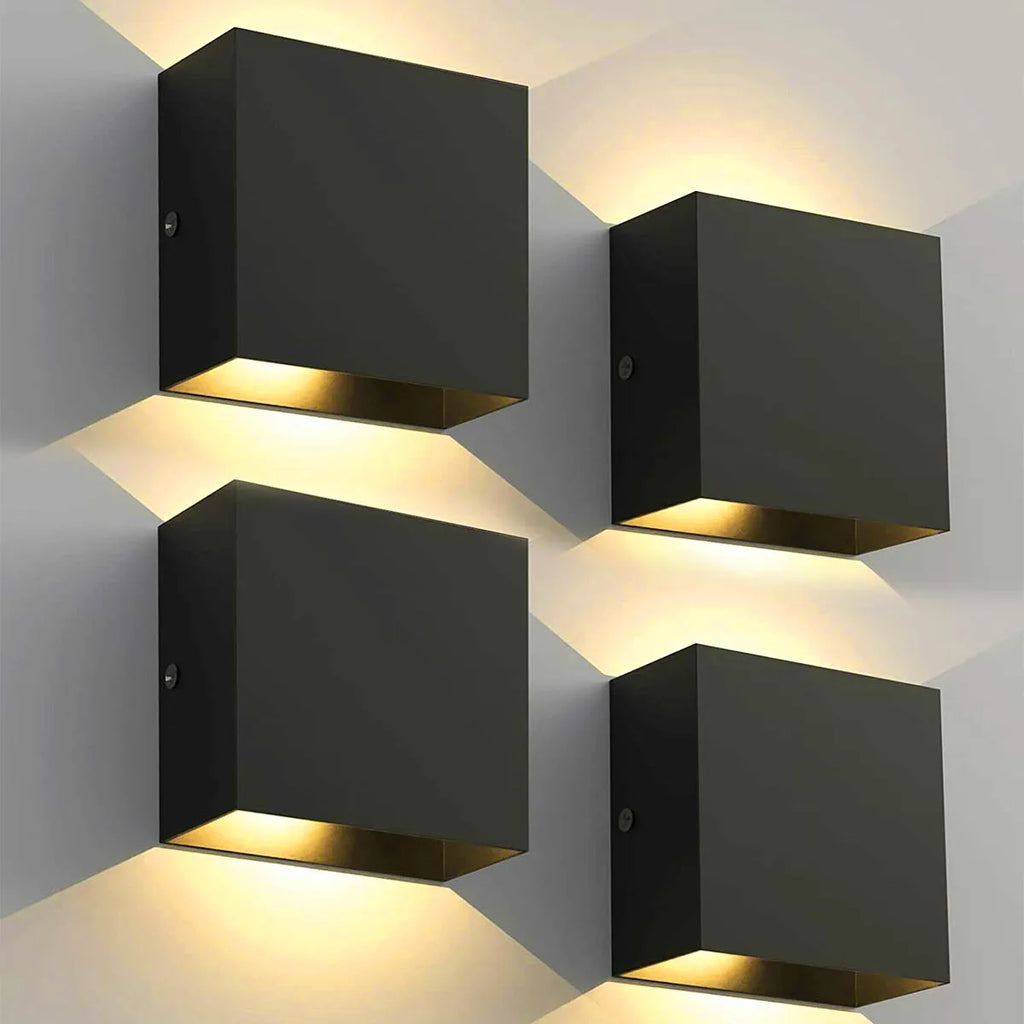 Lot de 4 appliques murales LED – Minimaliste