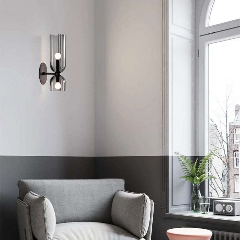 Applique Murale en Verre Nordique Minimaliste Couleur