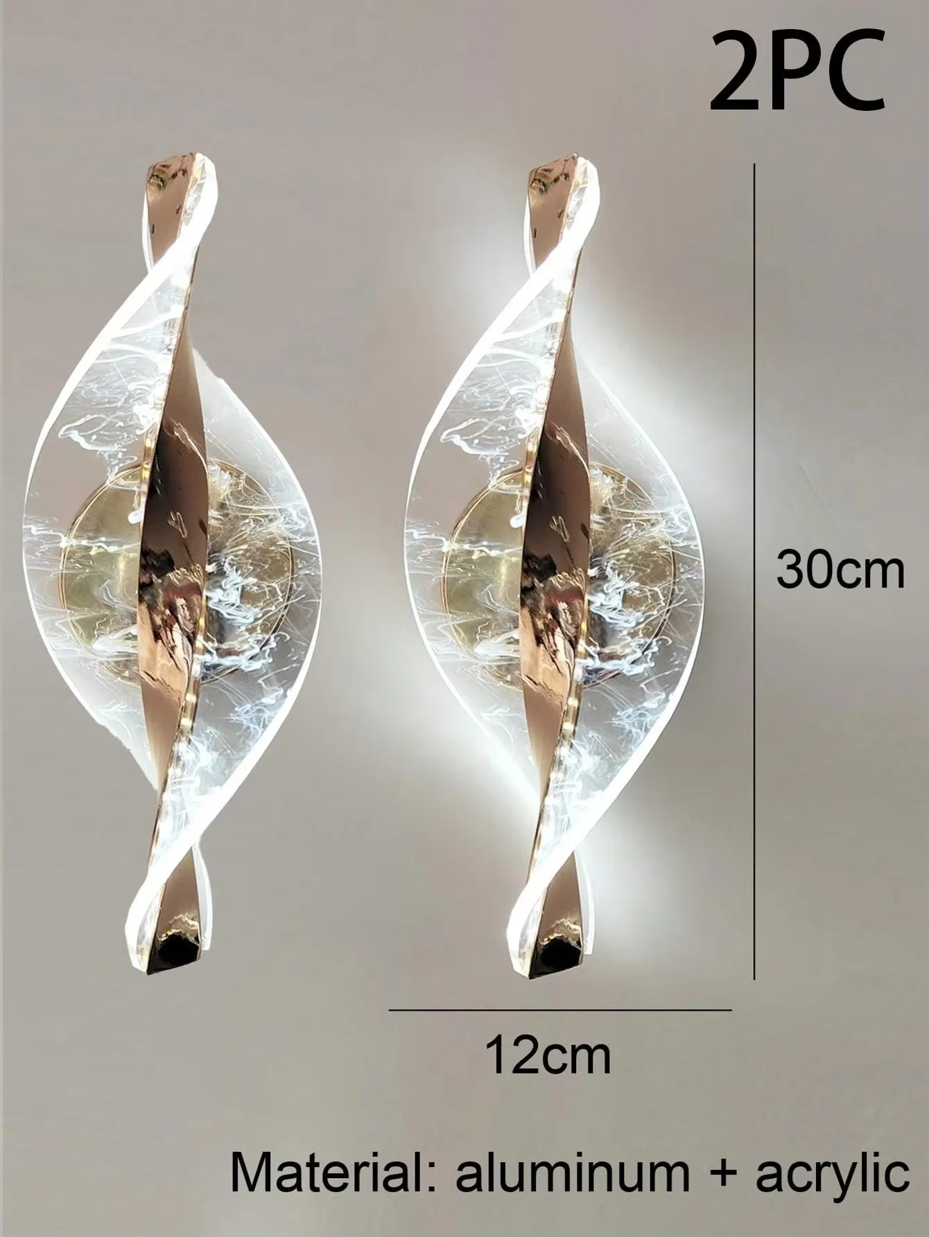 Applique murale LED acrylique