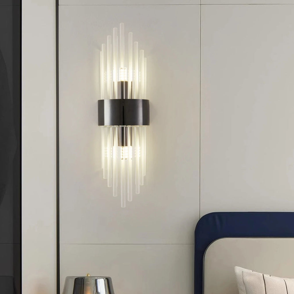 Applique murale décorative – Cristal doré/noir