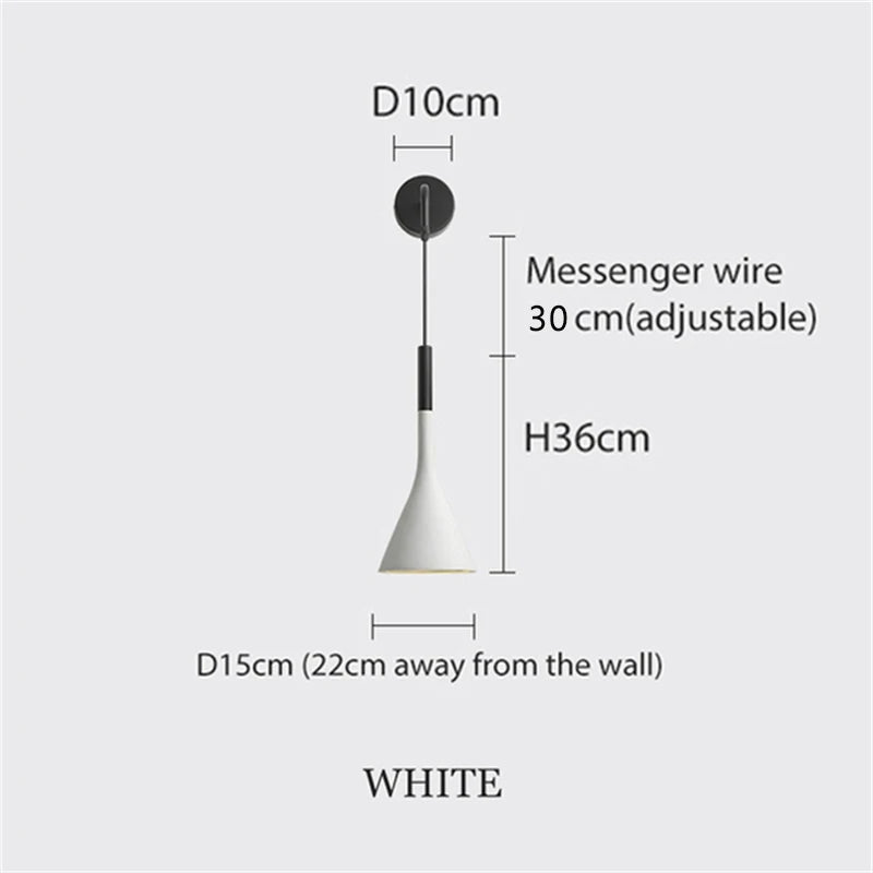 Applique murale LED moderne en aluminium