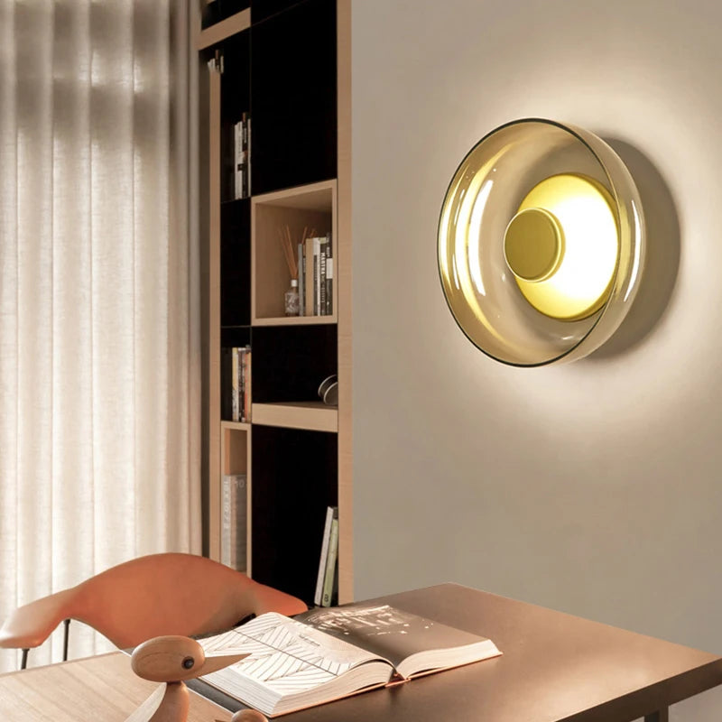 Applique murale LED nordique design en verre
