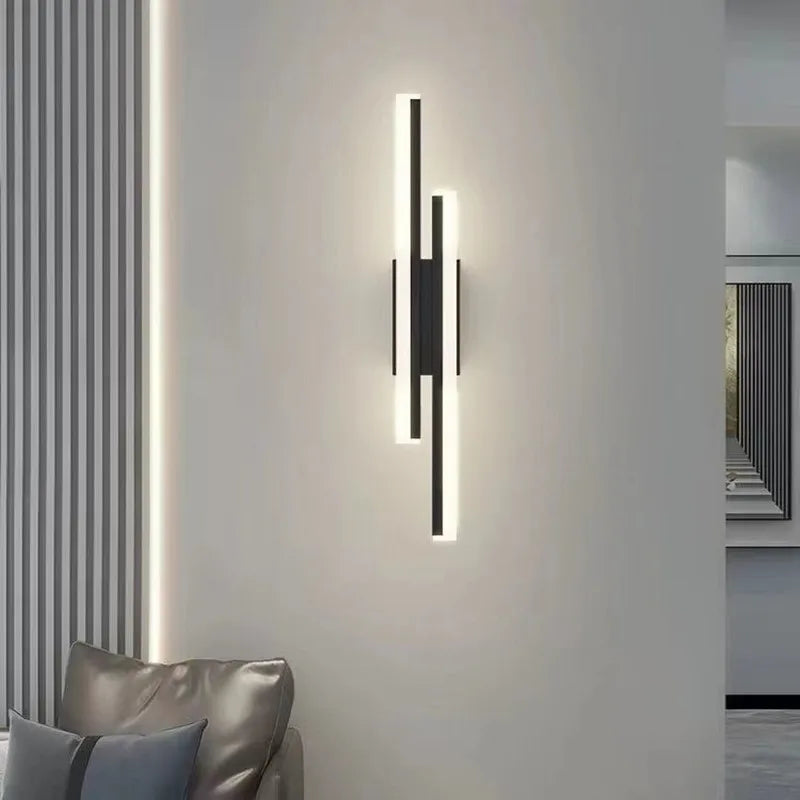 Applique murale LED acrylique noir