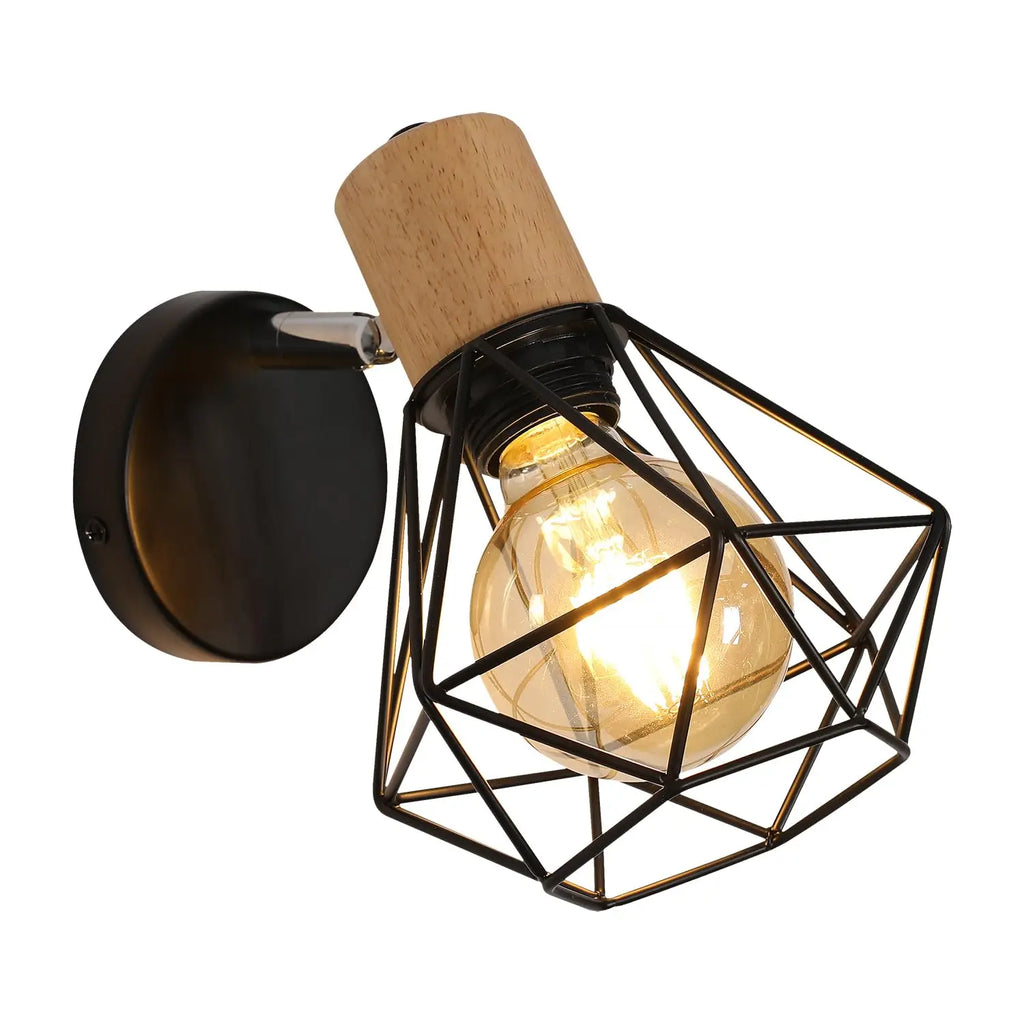 Applique murale retro noire