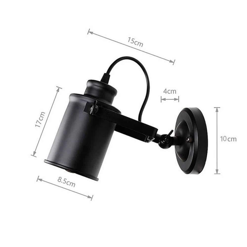 Applique murale LED rétro industrielle