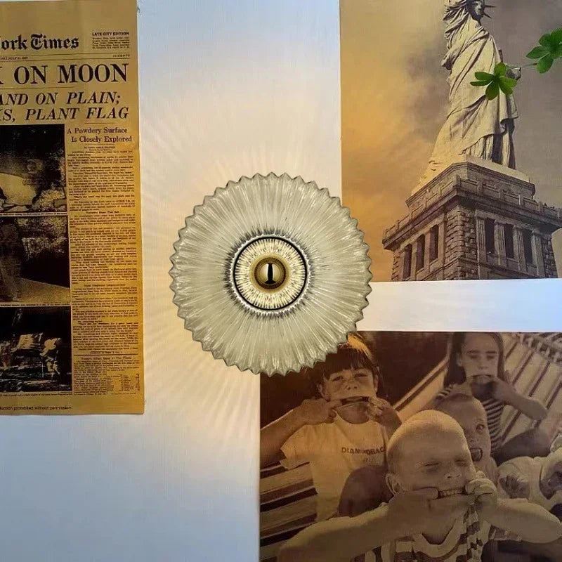 Applique murale LED nordique en verre