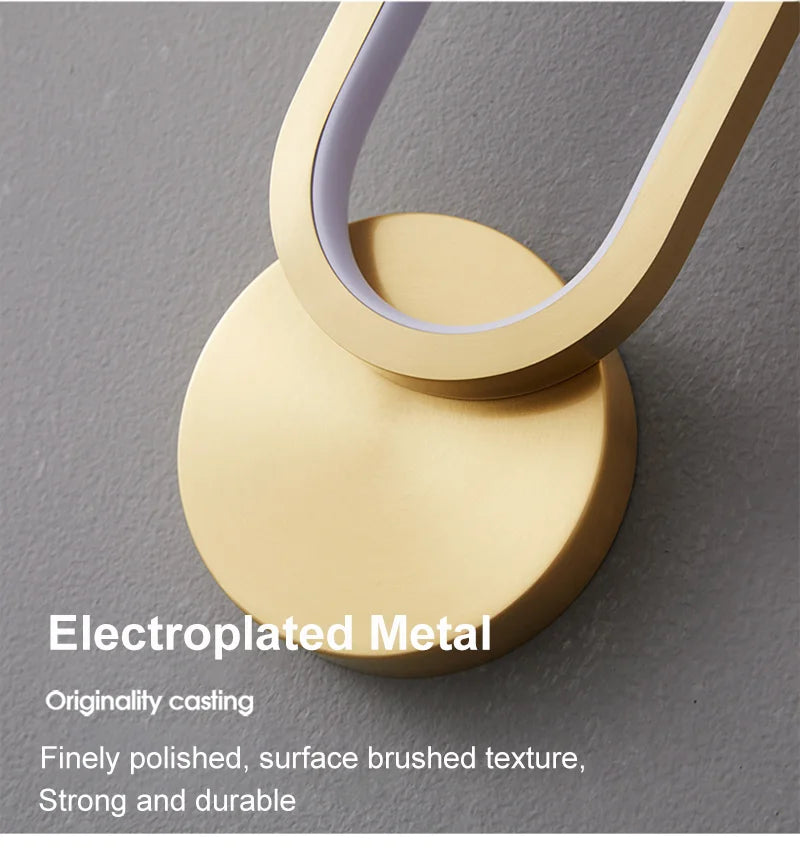 Applique murale LED ligne et courbe