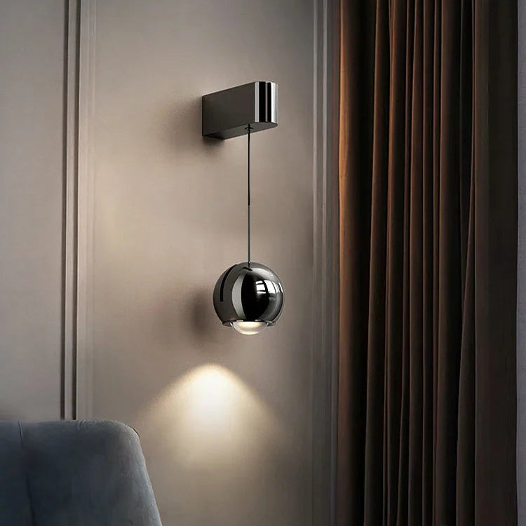 Applique murale LED réglable moderne – lampe design en aluminium noir ou argent
