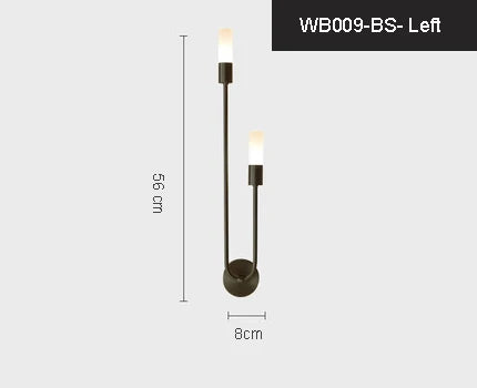 Applique murale LED ligne et courbe