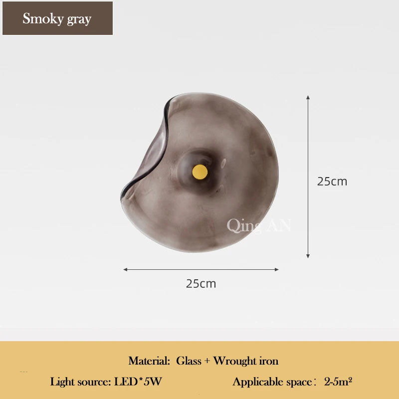 Applique murale LED luxe – Verre postmoderne