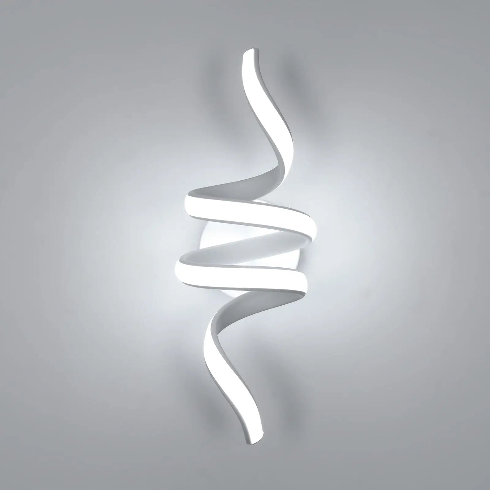 Applique murale LED aluminium spirale