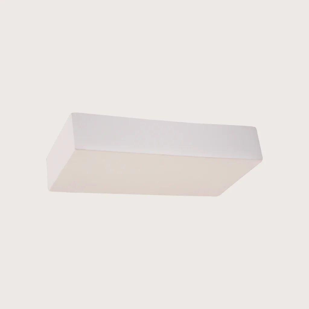 Applique murale bloc céramique blanche