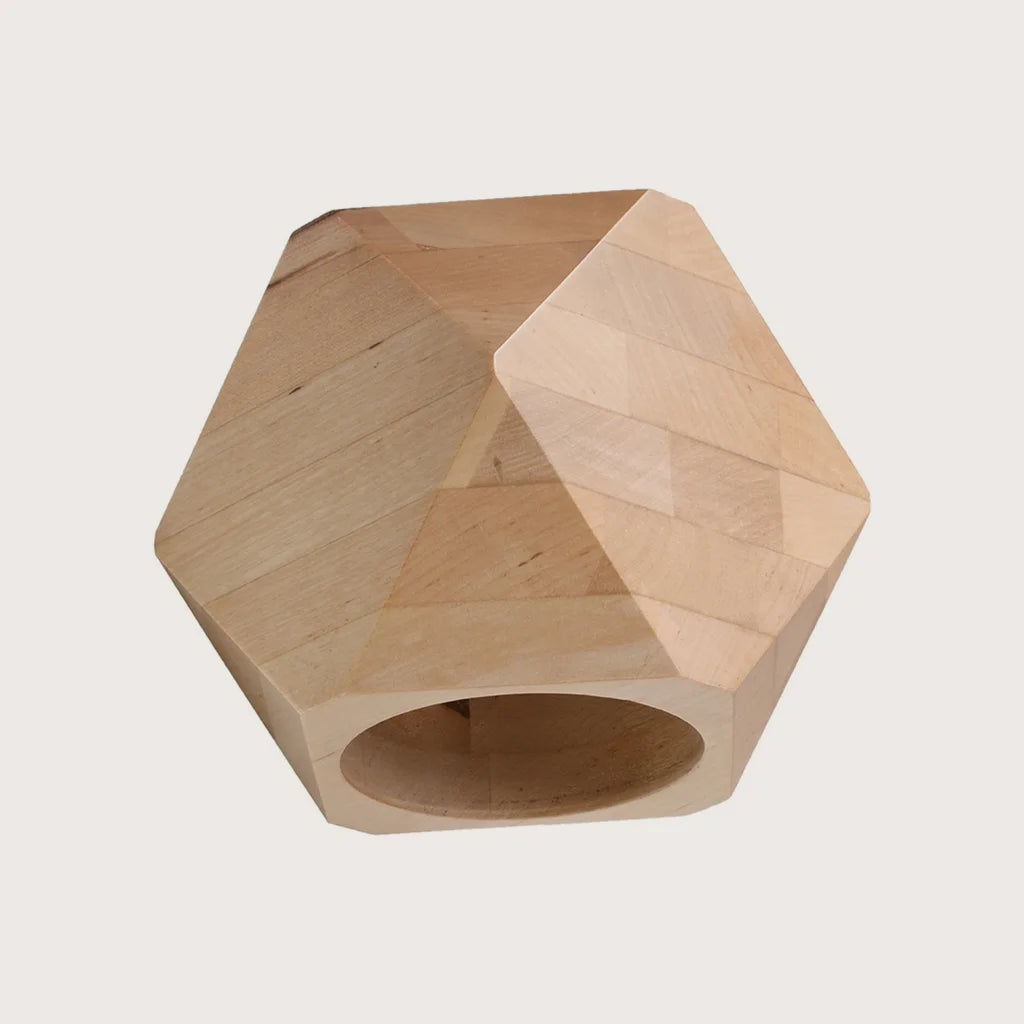 Applique murale géométrique en bois naturel
