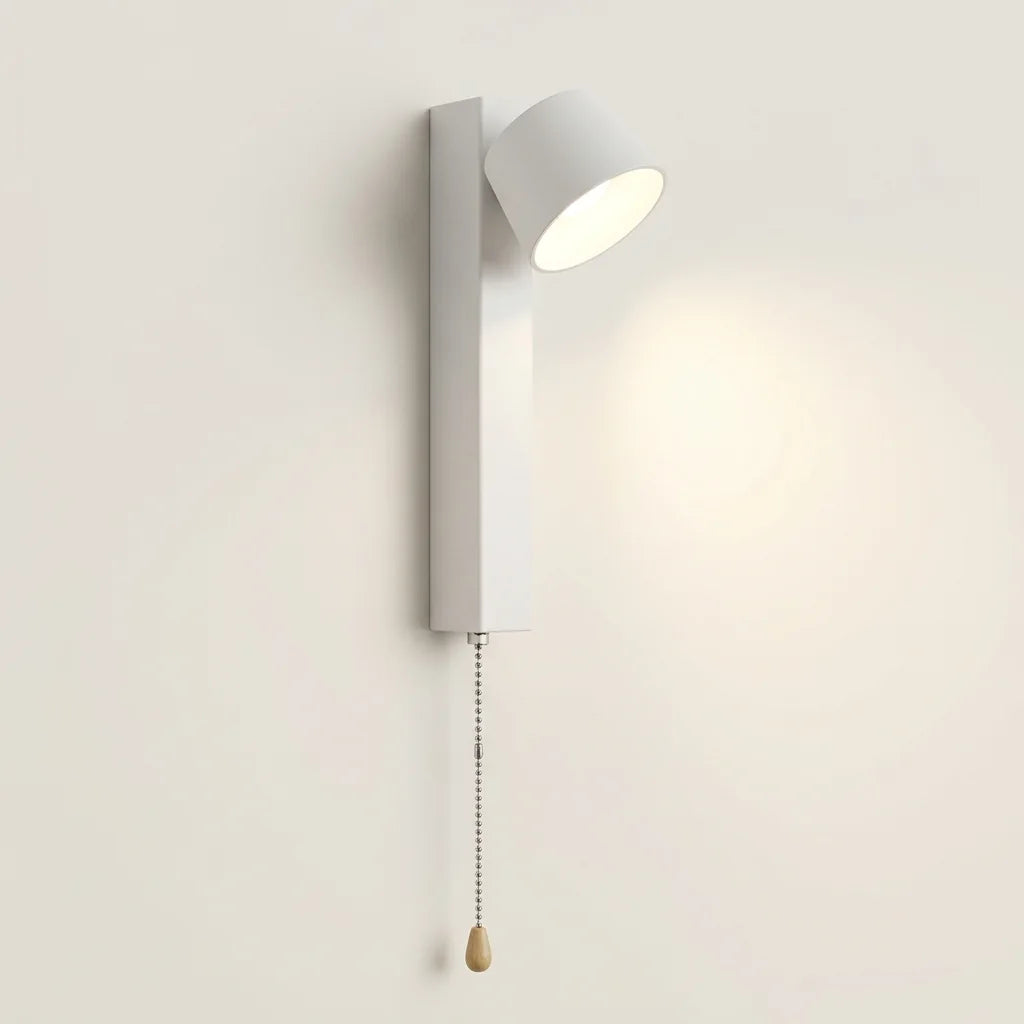Applique murale LED blanche à spot cylindrique orientable, style E