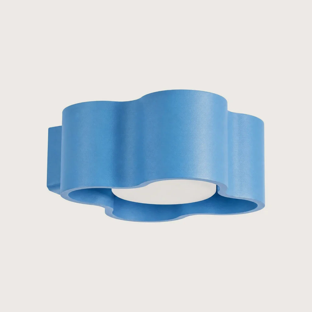 Applique murale nuage aux courbes douces, coloris bleu clair (GX53)