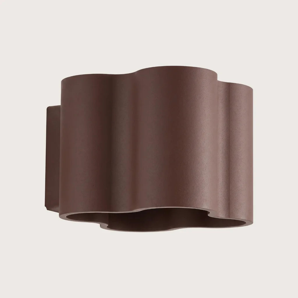 Applique murale nuage aux courbes douces, coloris marron (G9)
