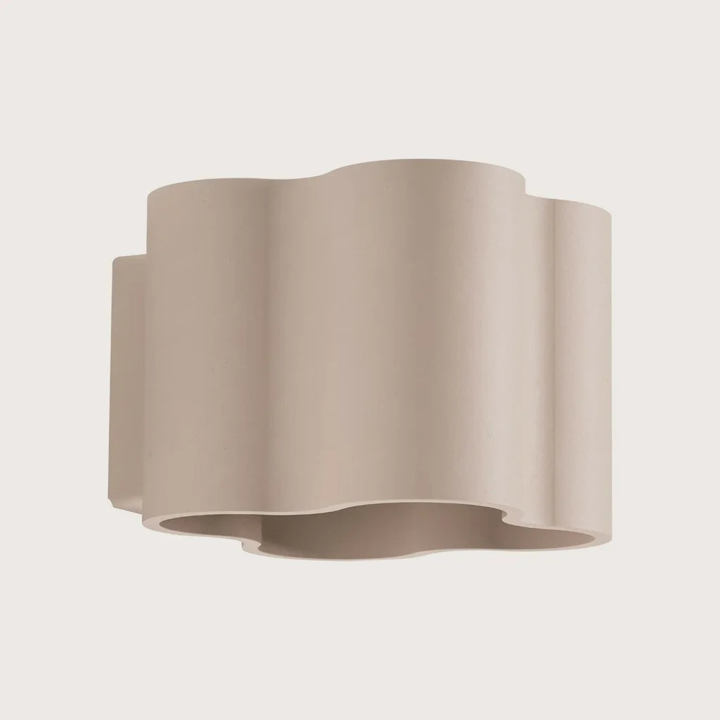 Applique murale nuage aux courbes douces, coloris taupe (G9)