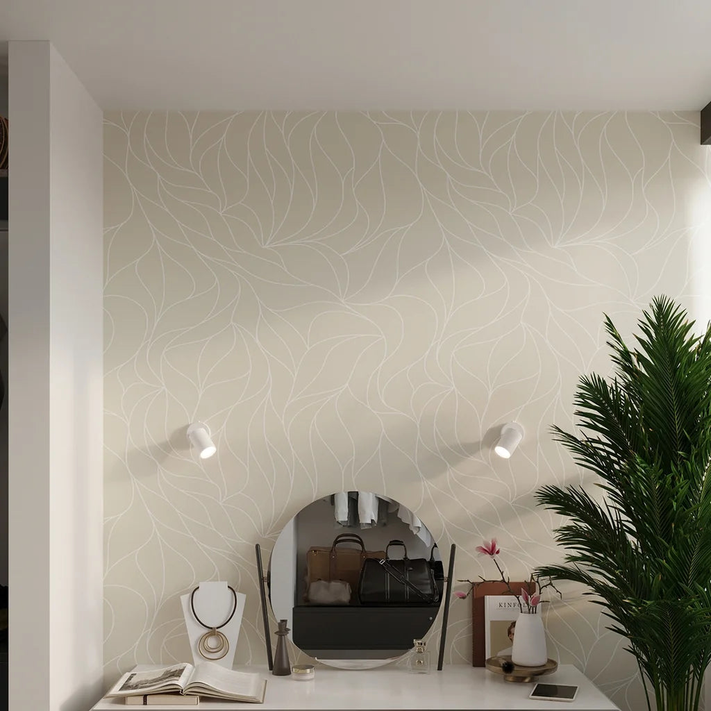 Applique murale spot orientable rond dans une chambre