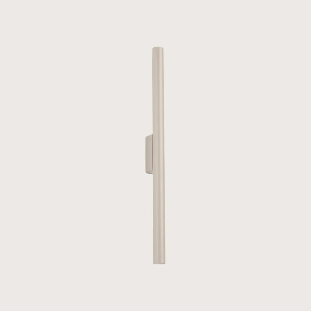 Applique murale tube fin 50 cm, coloris beige