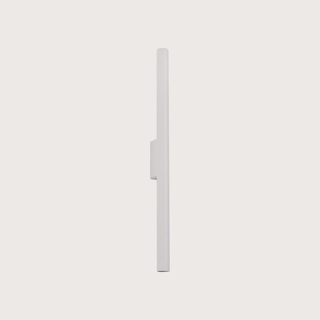Applique murale tube fin 50 cm, coloris blanc