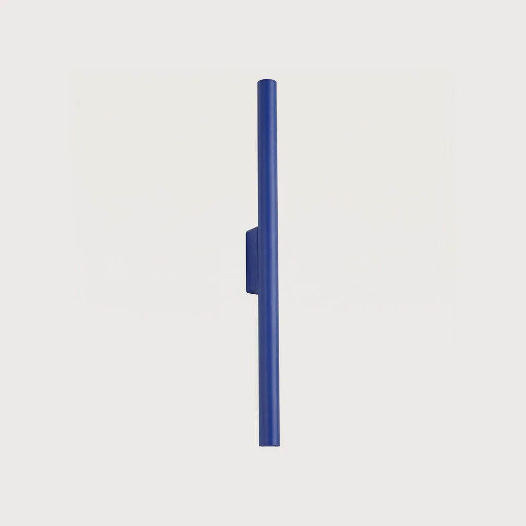 Applique murale tube fin 50 cm, coloris outremer