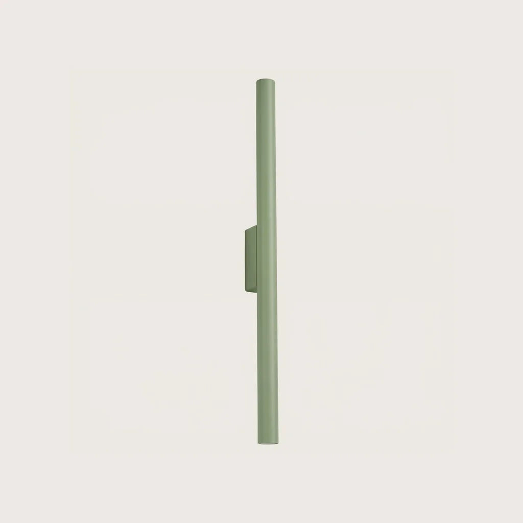 Applique murale tube fin 50 cm, coloris sauge