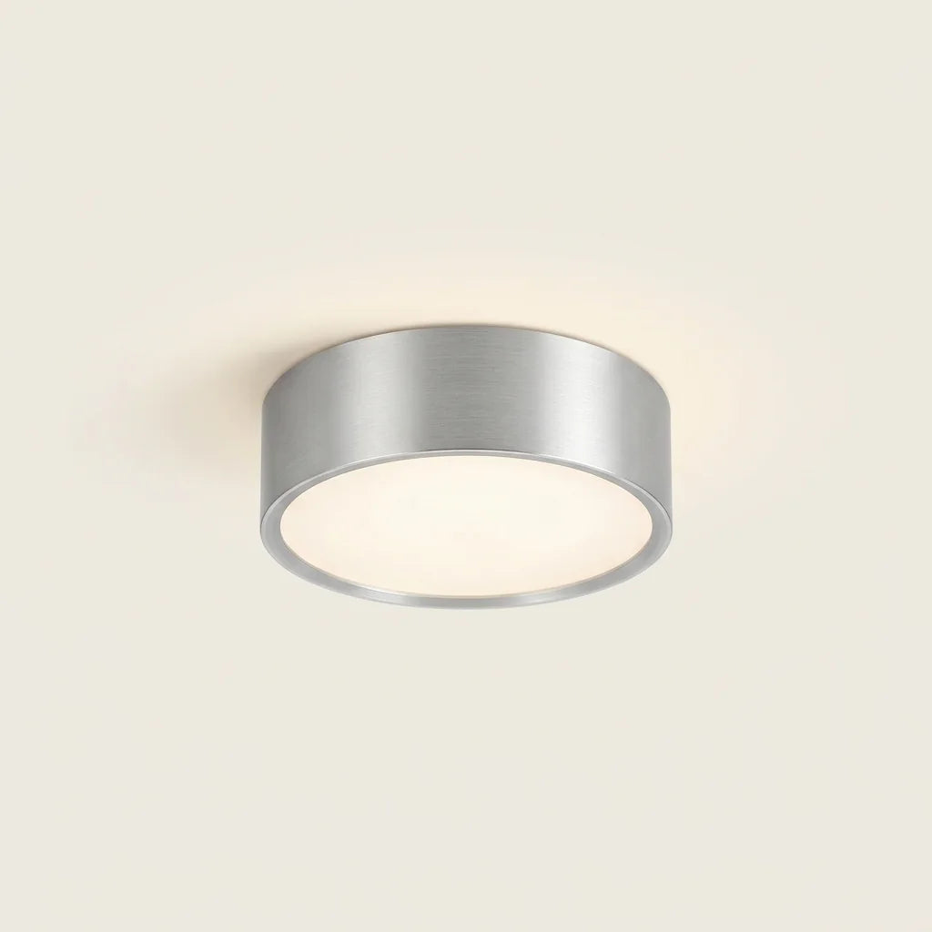 Mini plafonnier LED étanche 5 W argenté
