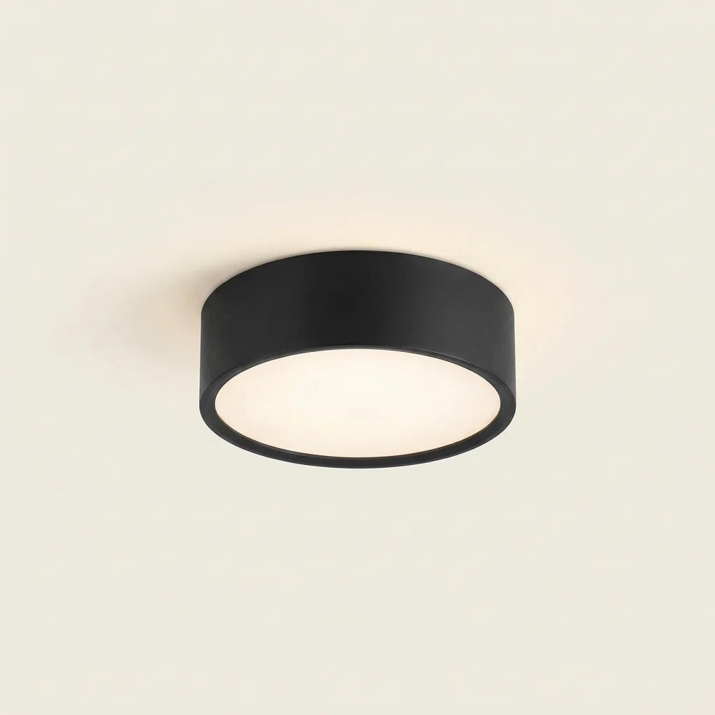 Mini plafonnier LED étanche 5 W noir