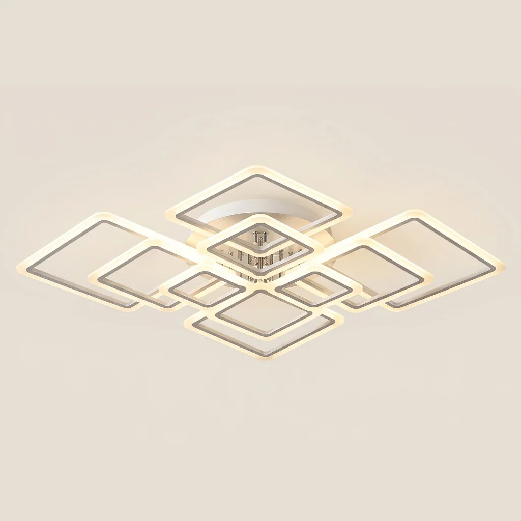 Plafonnier LED connecté à 10 carrés