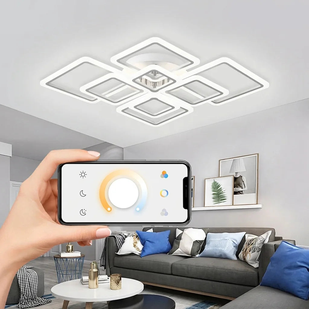 Commande du plafonnier LED depuis une appli smartphone
