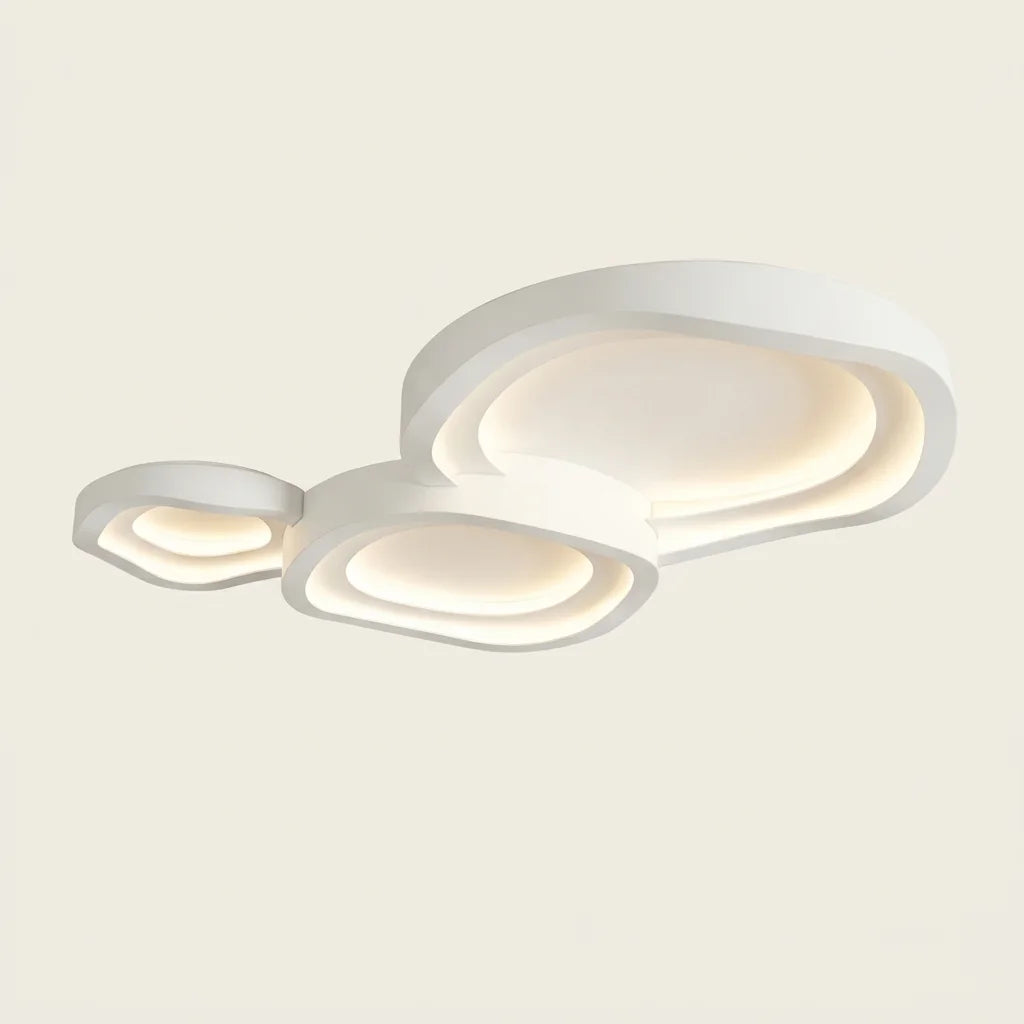 Plafonnier LED composition de trois galets, modèle B