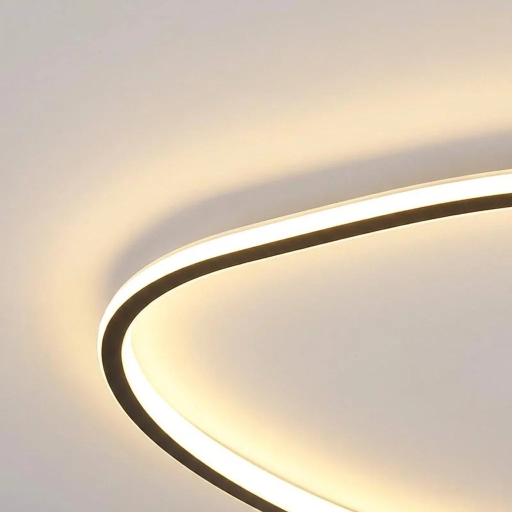 Cadre lumineux ultra-fin vu de près