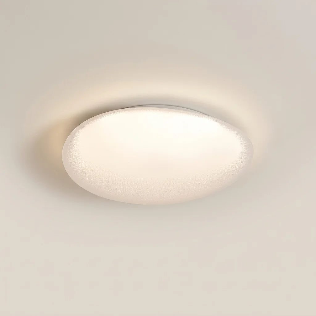 Plafonnier LED en forme de galet ovale, forme A, allumé