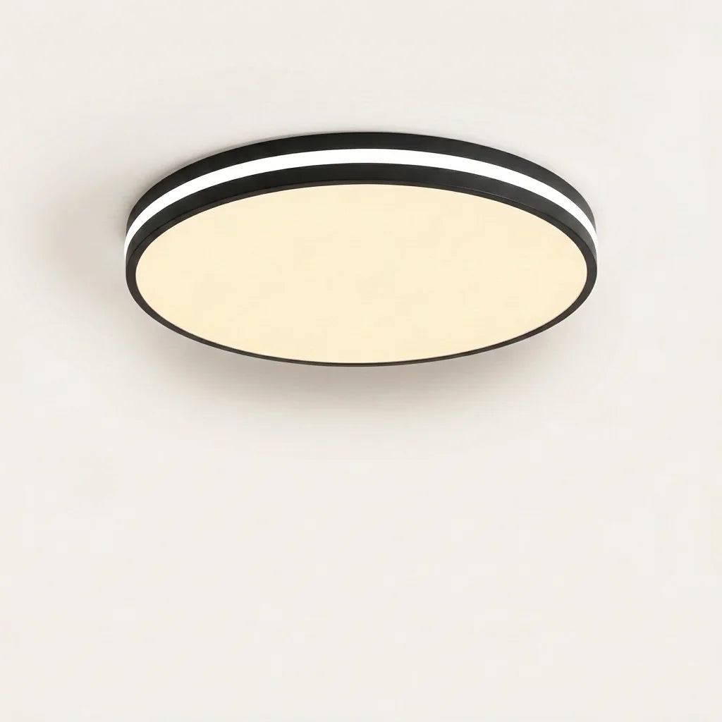 Plafonnier LED macaron noir, modèle A