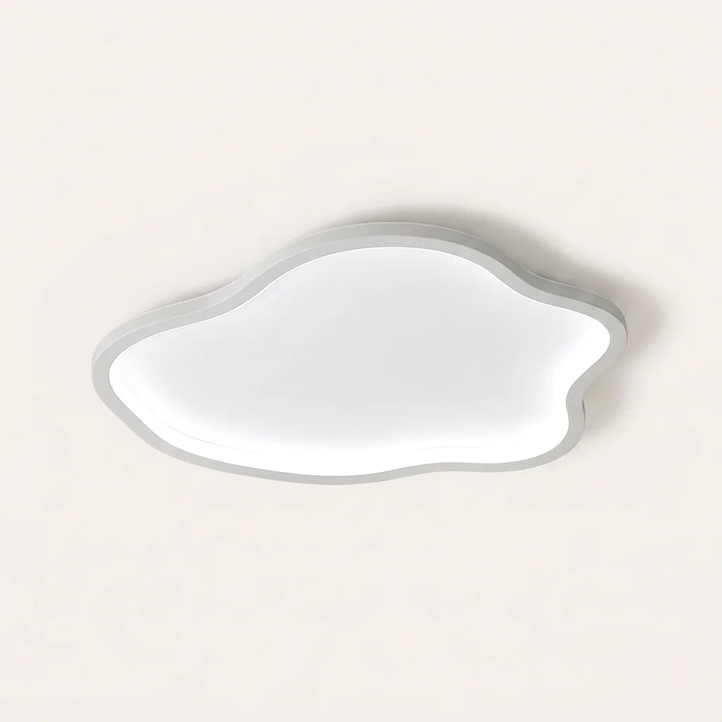 Plafonnier LED nuage à bordure blanche