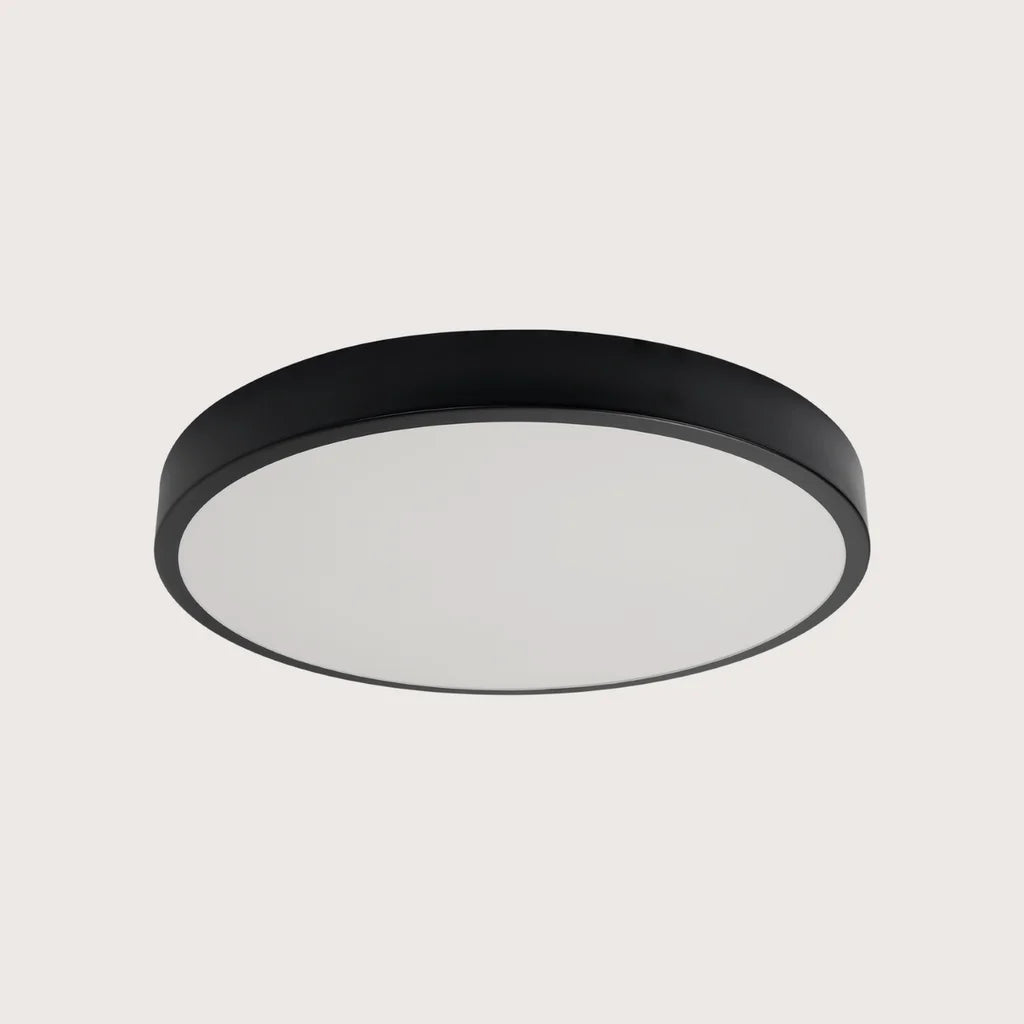 Plafonnier led rond extra-plat, coloris noir (Ø 60 cm)