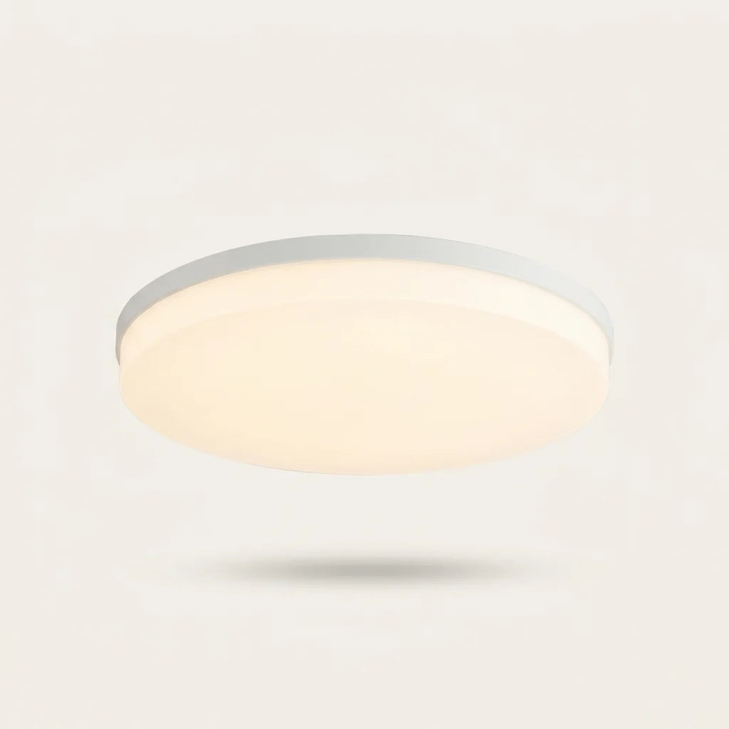 Plafonnier LED ultra-fin rond, lumière chaude