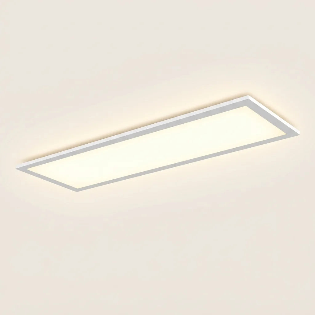 Panneau LED rectangulaire extra-plat 24 W à cadre blanc